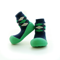 Babyschoenen.Argyle.Groen.02