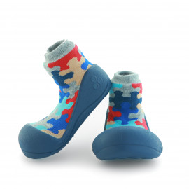 Babyschoenen.Puzzle.Blauw.01