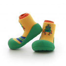 Babyschoenen.Robot.Groen.02