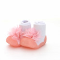 Attipas New Corsage-Rosa - ergonomische Baby Lauflernschuhe, atmungsaktive Kinder Hausschuhe ABS Socken Babyschuhe Antirutsch  