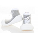 Attipas Sneakers-Grau-  ergonomische Baby Lauflernschuhe, atmungsaktive Kinder Hausschuhe ABS Socken Babyschuhe Antirutsch 