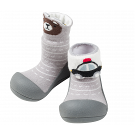 Attipas Two style -  ergonomische Baby Lauflernschuhe, atmungsaktive Kinder Hausschuhe ABS Socken Babyschuhe Antirutsch 