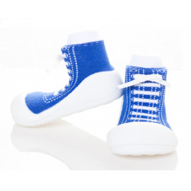 Attipas Sneakers Blau-  ergonomische Baby Lauflernschuhe, atmungsaktive Kinder Hausschuhe ABS Socken Babyschuhe Antirutsch 