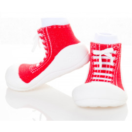 Attipas Sneakers Rot-  ergonomische Baby Lauflernschuhe, atmungsaktive Kinder Hausschuhe ABS Socken Babyschuhe Antirutsch 