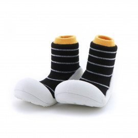 Attipas Urban-Gelb - ergonomische Baby Lauflernschuhe, atmungsaktive Kinder Hausschuhe ABS Socken Babyschuhe Antirutsch  