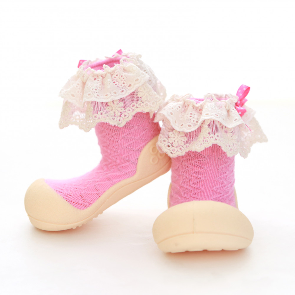 Attipas Lady-Rosa ergonomische Baby Lauflernschuhe
