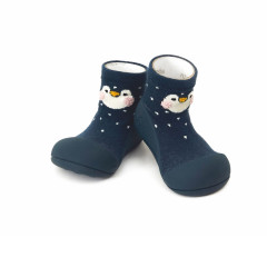 Zootopia Penguin -Navy  ergonomische Baby Lauflernschuhe, atmungsaktive Kinder Hausschuhe ABS Socken Babyschuhe Antirutsch 