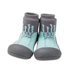 Attipas Paw mint -  ergonomische Baby Lauflernschuhe, atmungsaktive Kinder Hausschuhe ABS Socken Babyschuhe Antirutsch 