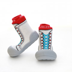 Attipas New Sneakers-Red-  ergonomische Baby Lauflernschuhe, atmungsaktive Kinder Hausschuhe ABS Socken Babyschuhe Antirutsch 25.5