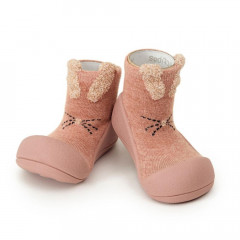 Zootopia Rabbit-Pink  ergonomische Baby Lauflernschuhe, atmungsaktive Kinder Hausschuhe ABS Socken Babyschuhe Antirutsch 