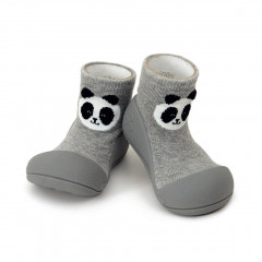 Zootopia Panda -Gray  ergonomische Baby Lauflernschuhe, atmungsaktive Kinder Hausschuhe ABS Socken Babyschuhe Antirutsch 