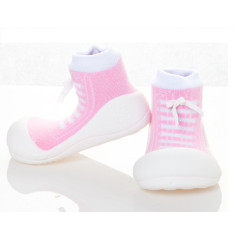 Attipas Sneakers-Pink-  ergonomische Baby Lauflernschuhe, atmungsaktive Kinder Hausschuhe ABS Socken Babyschuhe Antirutsch 22.5
