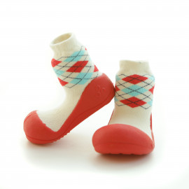 Kinderschoenen.Argyle.Rood.02