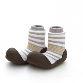 Attipas Natural Herb Brown baby First Walker shoes - Toddler shoes slippers