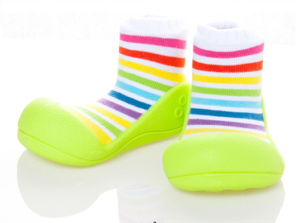 Attipas Rainbow Green baby First Walker shoes Toddler shoes slippers
