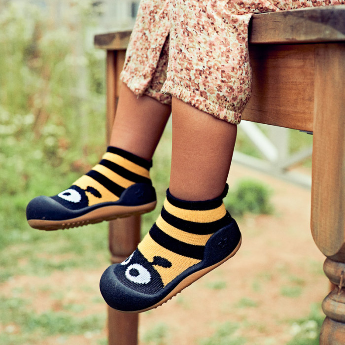 Attipas Bee Yellow Toddler shoes slippers