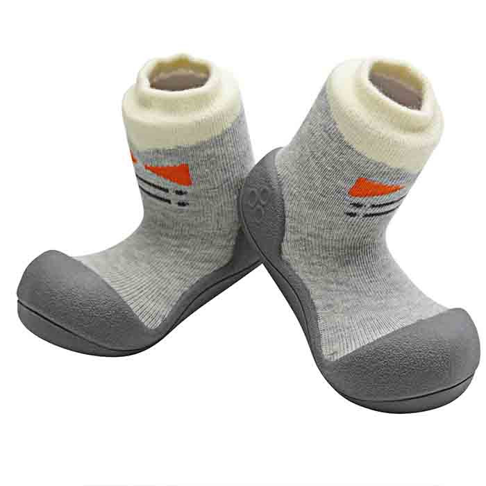 Attipas Tie Gray baby First Walker shoes Toddler shoes slippers